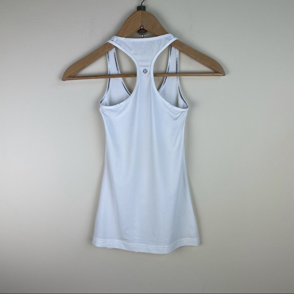 Lululemon Cool Racerback Tank White Mesh?? HTF 2